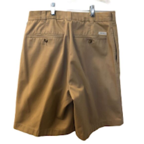 Daniel Cremieux Men's Tan Bermuda Golf Shorts Pleated Front Casual Size 32 - Picture 1 of 7